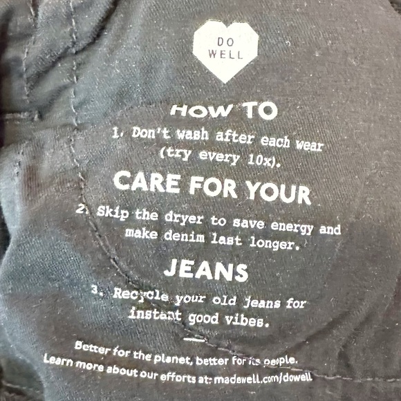 Madewell 10" High-Rise Skinny Jeans in Berkeley Black Button Fly 26 - Picture 7 of 11